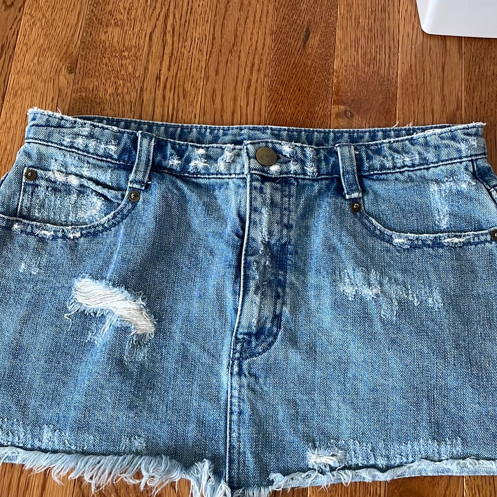 free people mini skirt